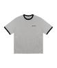 Kikimimi Ringer Kitty Small Logo T-Shirt (Melange)