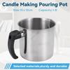 44 Oz Capacity Double Boiler Wax Melting Pot Candle Making Pitcher  Wax Melting