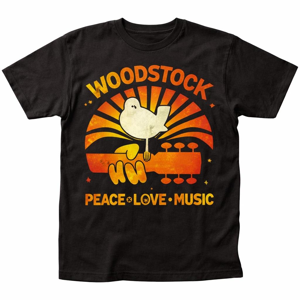 Rock and Roll Graphic T Shirt Colorful Vintage Music Style Tee XXXL