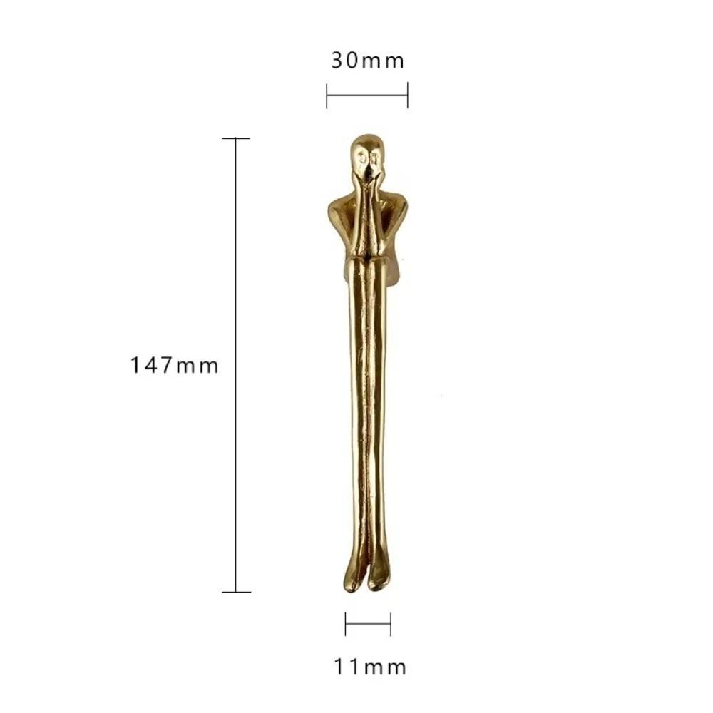 Gold Door Handle Zinc Alloy Drawer Knob Modern Cabinet Pull