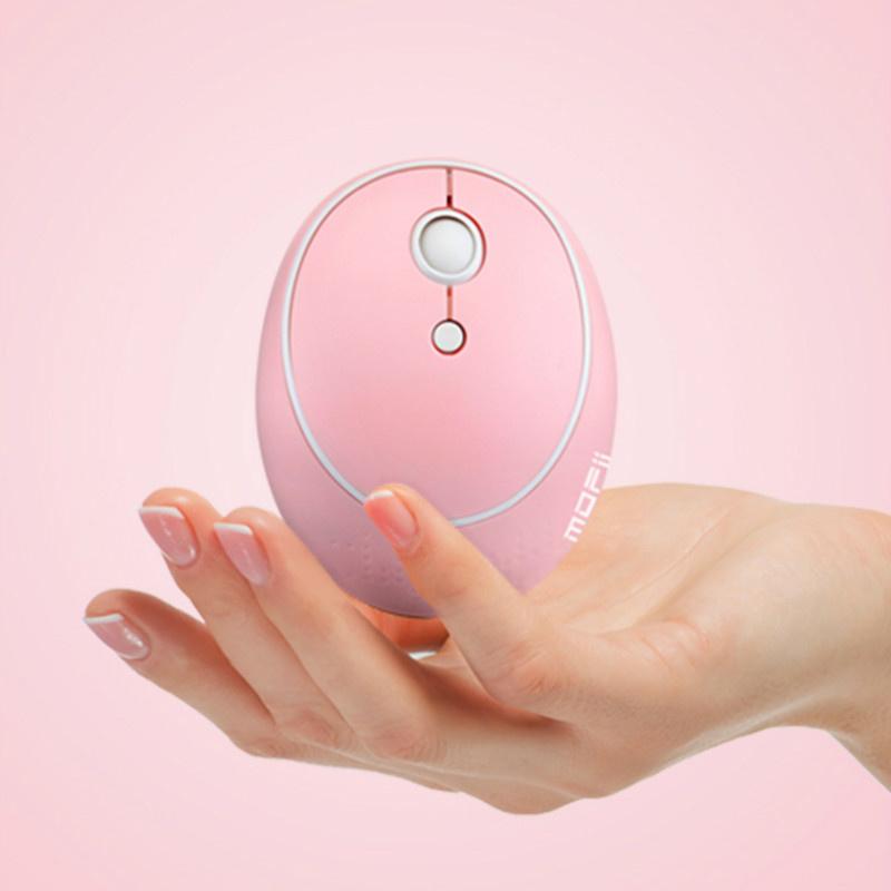 Bonbonfarbene kabellose Tastatur-Maus-Kombinationen für Desktop-Laptops, Notebooks, 2,4 G kabelloser Nummernblock, rosa Mädchen-Tastatur und -Maus