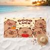 Capybara Soft and comfortable beach towel perfect for vacations and poolside use an ideal gift for summer holidays