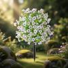 Realistic Flower Stake 22Inch High Artificial Plant Outdoor Plastic Flower For Garden Patio Front Porch Yard Landscaping