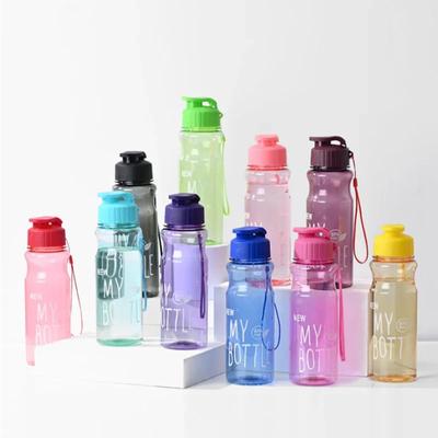 500ML Su Şişeleri Taşınabilir Spor Bardağı İçmek İçin Mutfak Aletleri Şeffaf Okul Spor Salonu Seyahat İçin Benim Şişem Dropshipping