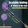 USB Rechargeable Scalable Electric Mosquito Swatter 2 In 1 Fly Swatter Trap Bug Zapper  Indoor