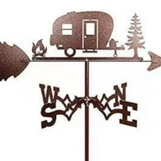 Wetterfahnen-Ornament aus Edelstahl für den Außenhof