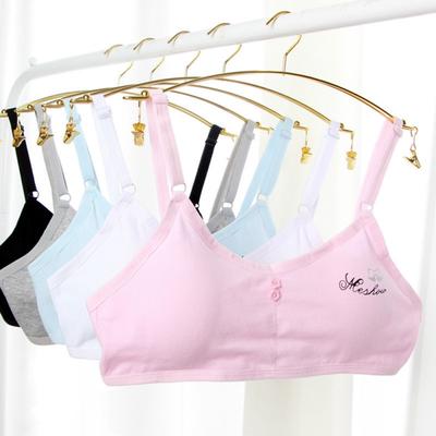 Ropa interior para niñas adolescentes, sujetador de algodón acolchado suave, para Yoga, deportes, correr, sujetador transpirable de 12 a 18 años