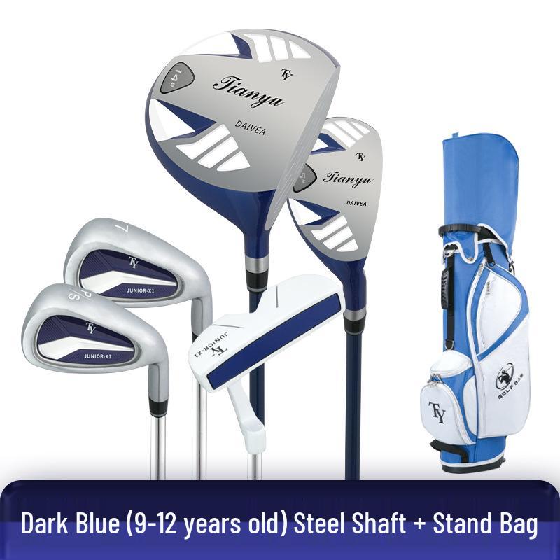 2026 Kids' Carbon Fiber Golf Club Set - 5 Clubs for Beginner Boys and Girls