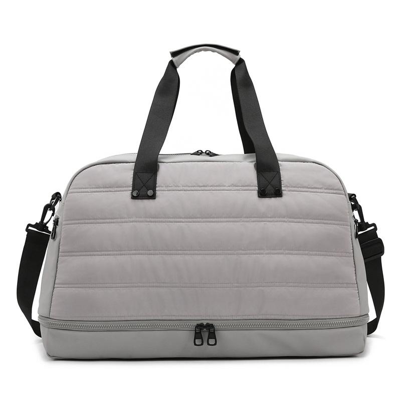 Women's Dry and Wet Separation Fitness Yoga Bag with Shoe Bin for Leisure Commuting Large Capacity Trolley Travel Bag