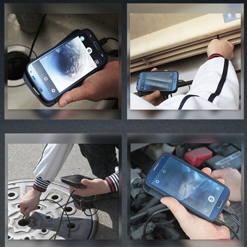 7mm HD Phone Endoscope with Flexible Wire Lightweight Multifunctional Waterproof USB Endoscope 1m 3.3ft
