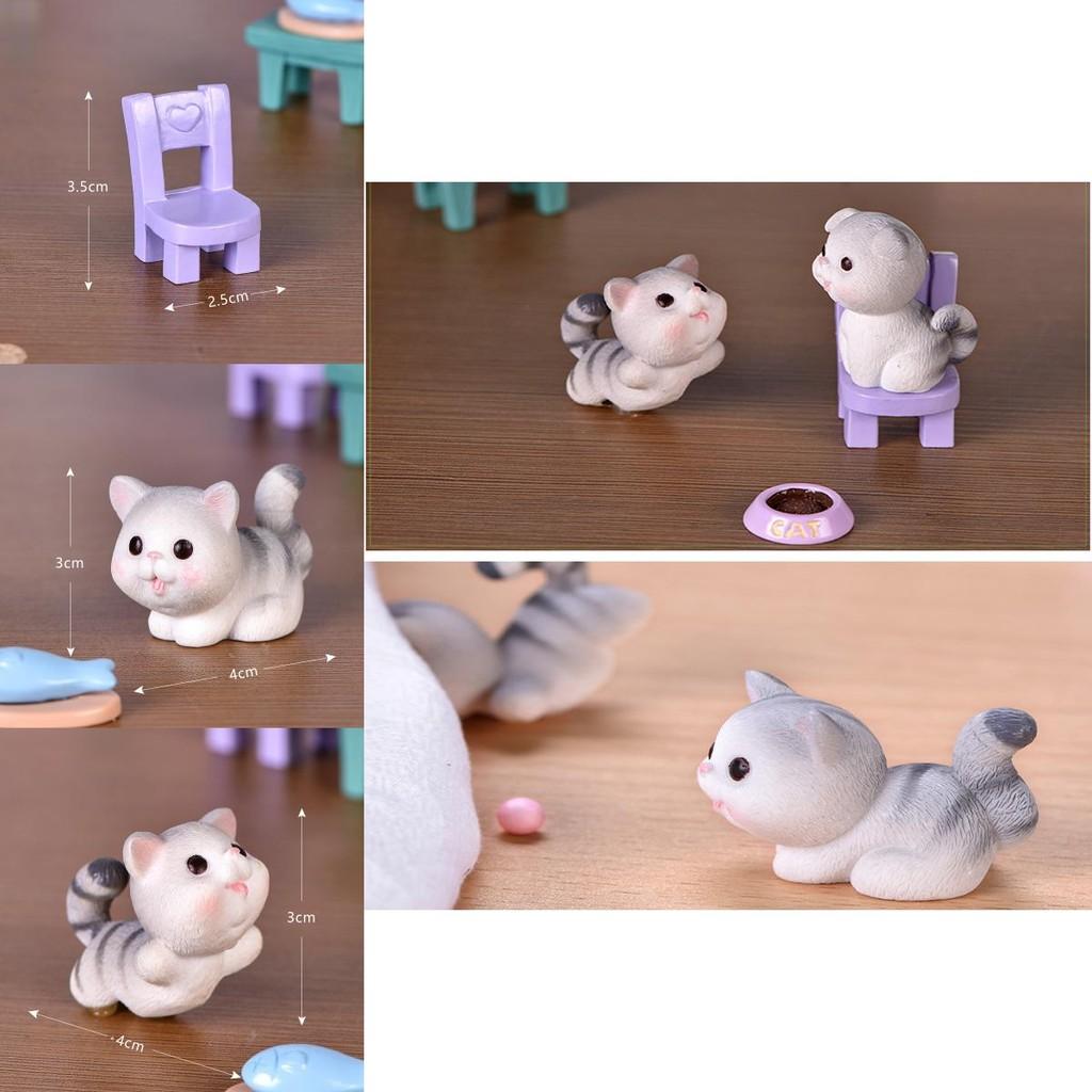 Delightful Cartoon Cat Design Mini Cat Dolls Ideal For Creative Cake Decorations And Gifts