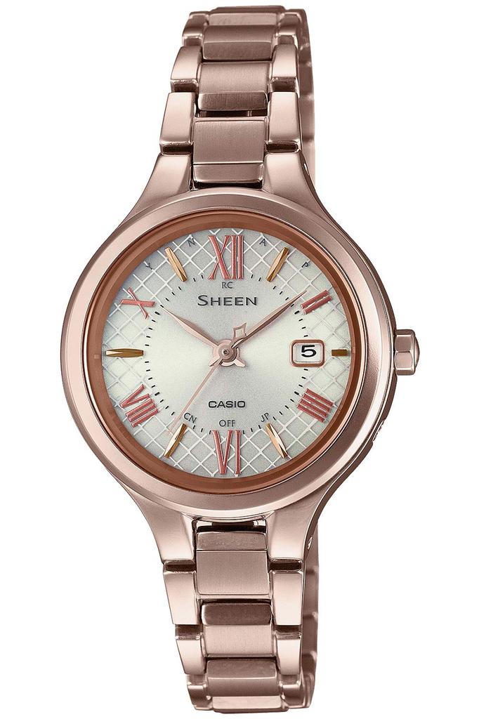 Casio Scene Radio Controlled Solar Titanium Series Gold Watch, SHW-7000TCG-4AJF, Women's