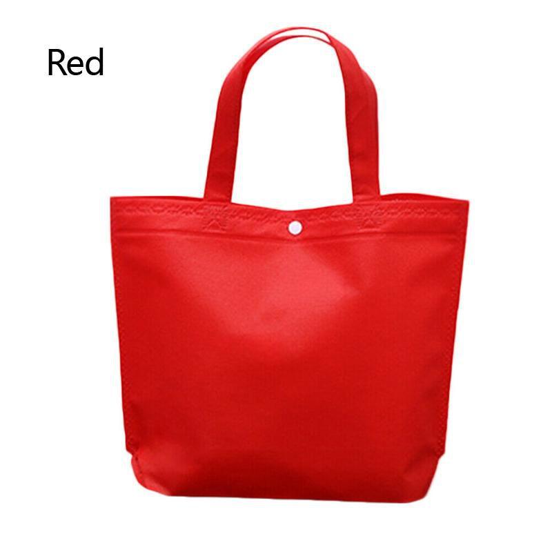 Timeless Design Foldable Button Shopping Bag Reusable Tote Pouch For Women
