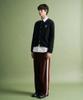 Satur Lauren Basic Crew Neck Fine Cardigan Black