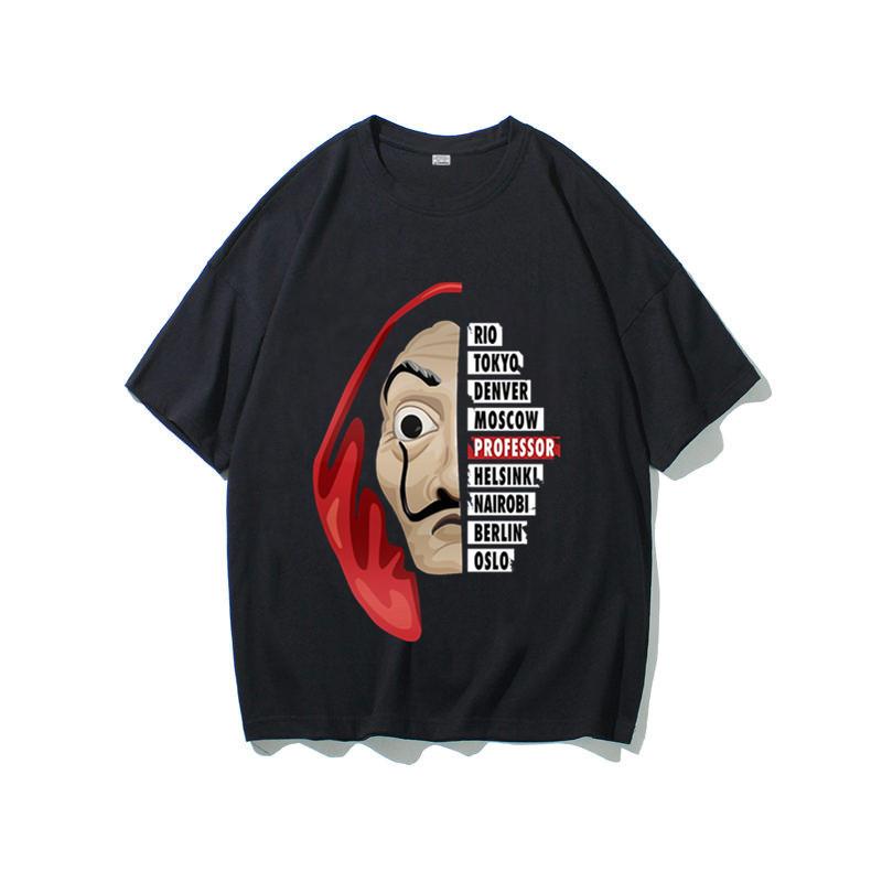 Comfortable La Casa De Papel T Shirt For Money Heist Fans Unisex Short Sleeve Top