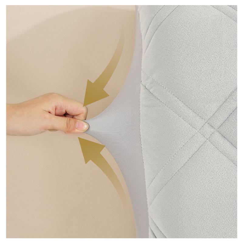 High Quality Bed Head Cover Velvet Thick Bedhead Covers Bed Head Protection Headboard Dust Cover Bedroom Removable Bedside Cover