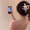 Kleiner frischer Unsterbliche-Blume-Seestern-Haarspange Mori süßer Hinterkopf-Greifclip Grad Küstenatmosphäre Fake-Foto-Haarschmuck