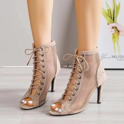 Summer Women High Top Dance Shoes  High Heel Sandalias