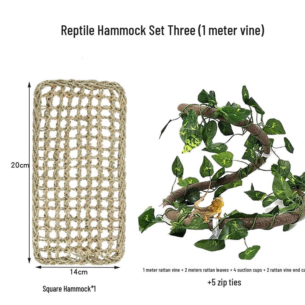 Reptile Habitat Decor: Simulation Vine with Lizard, Chameleon, Snake & Gecko Climbing Features