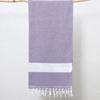 Woven Poly Cotton Solid Color Large Bath Towel Turkish Beach Blanket Cotton Linen Blend Geometric Diamond Pattern