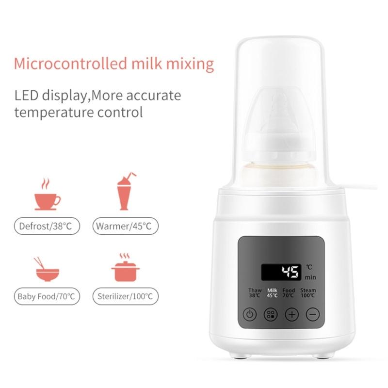 Portable Baby Milk Bottle Warmer Single Bottle Heater for Breast Milk Formula Intelligent Newborns Feeding Bottle Warmer