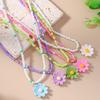 5pcs/set Bohemia Handmade Beaded Necklaces for Women Girls Colorful Flower Pendants Necklace Kid's Jewelry Gifts
