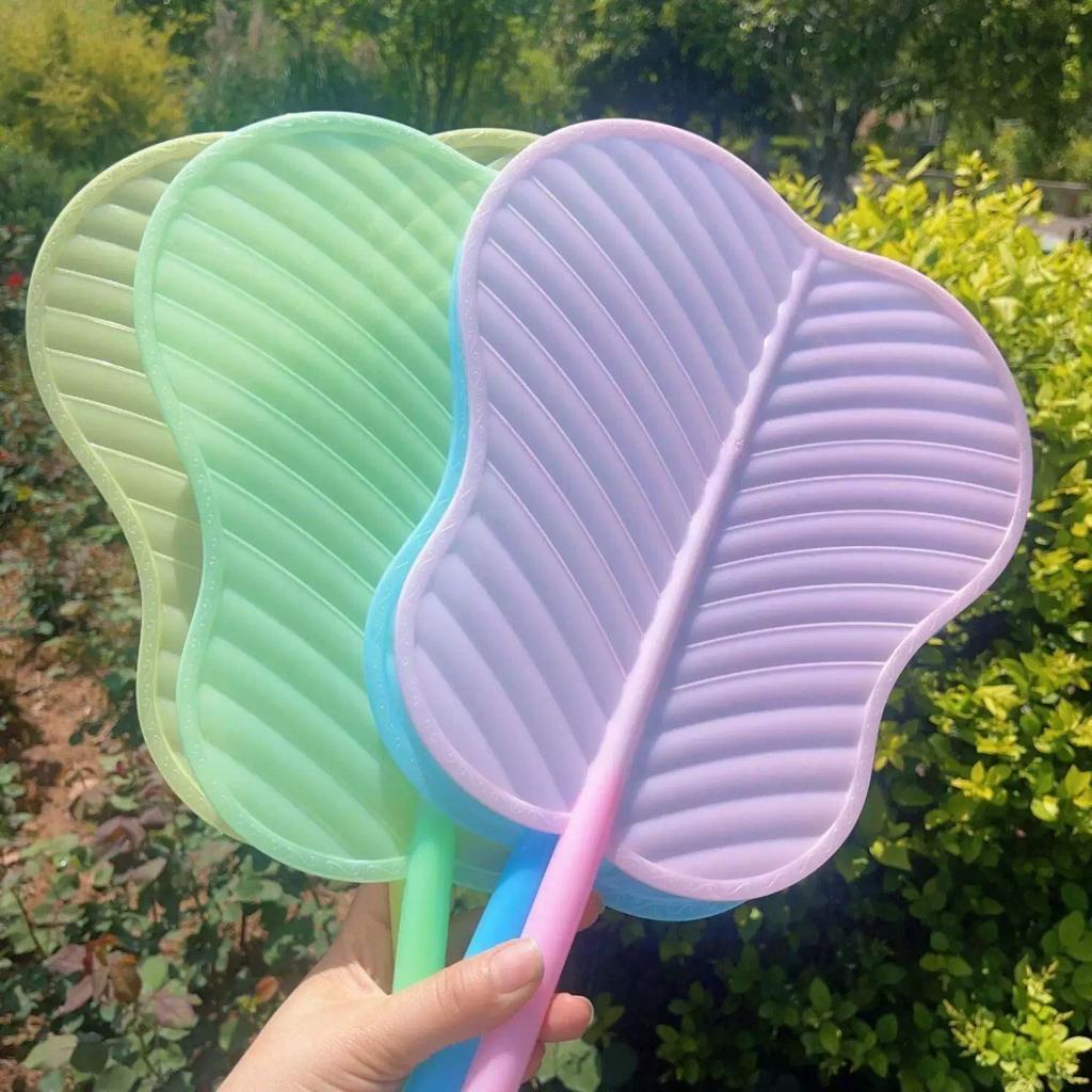 Plastic Fan, Sturdy and Durable, Thickened Household Fan, Traditional Style, Cool for Summer, Mosquito-Repelling, Hand-Held Banana Leaf Fan