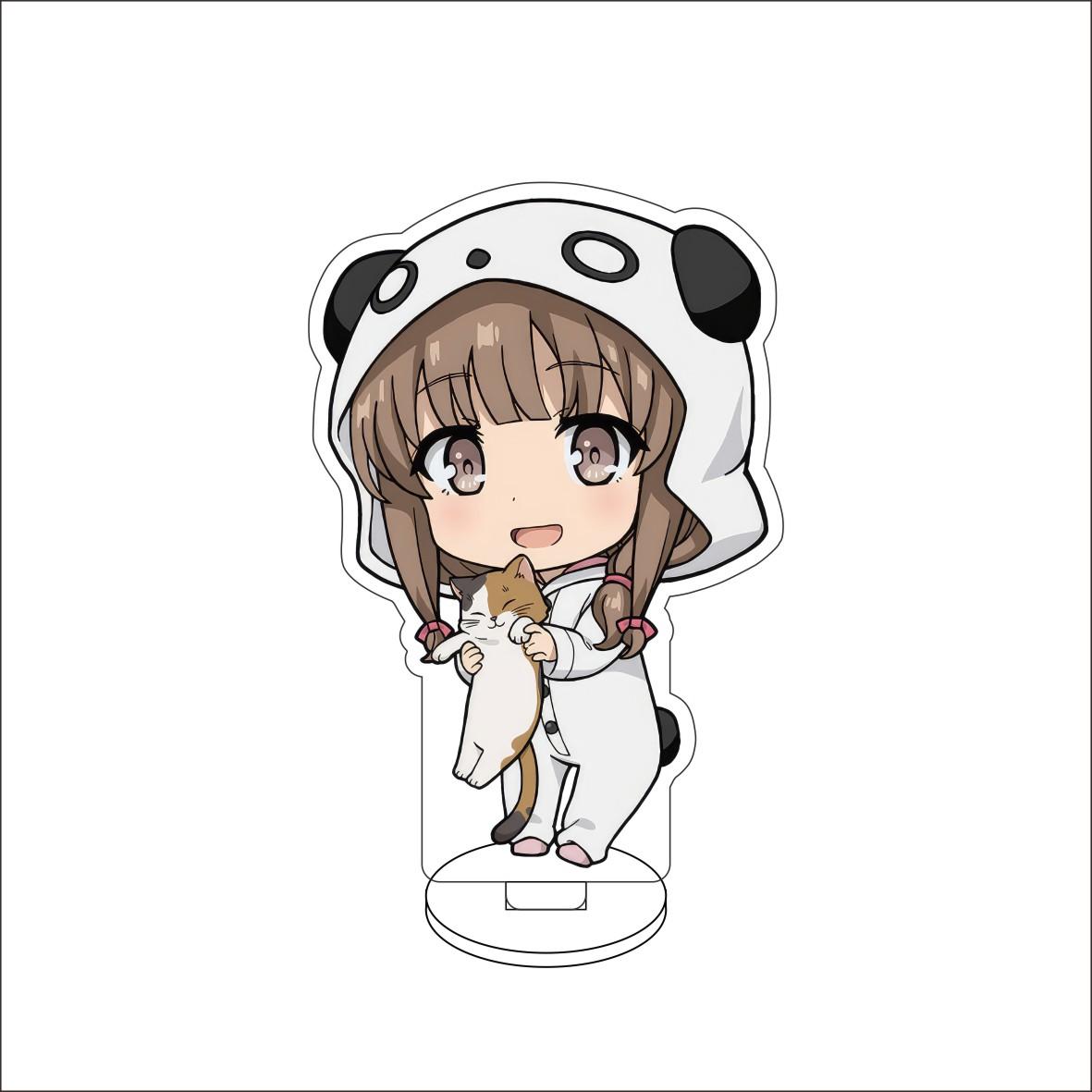 

10CM Anime Rascal Does Not Dream of Bunny Girl Senpai Figure Stand Model Sakurajima Mai/ Cute Desk Decor Standing Sign Gifts 10CM