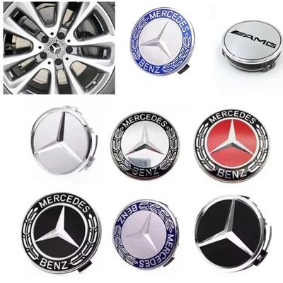 4PCS 75mm Car Wheel Center Cap Hub Covers Badge Accessories For Mercedes Benz AMG C/E/S GLE CLC Class W204 W203 W205 W124 W221