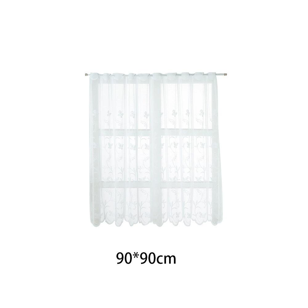 Boho Romantic White Lace Curtains DIY Flower Curtain New Tulles Drapes