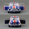 1/18 Mini Cooper Rallye 1967 Monte Carlo Rennen Diecast Legierung Spielzeugauto Fahrzeugmodell Freilauf Räder Sammlung Geschenk für Kinder Jungen