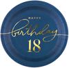 Happy Birthday Plates 18th Birthday 18Cm 6Pcs