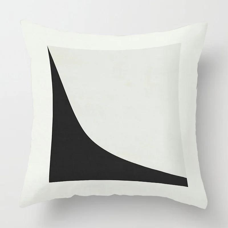 Housse De Coussin Style Géométrique Abstrait, Taie D'oreiller Décorative Moderne Pour Canapé-lit