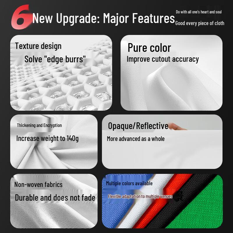 LATZZ 1.6x2m White Non-Woven Photography Background