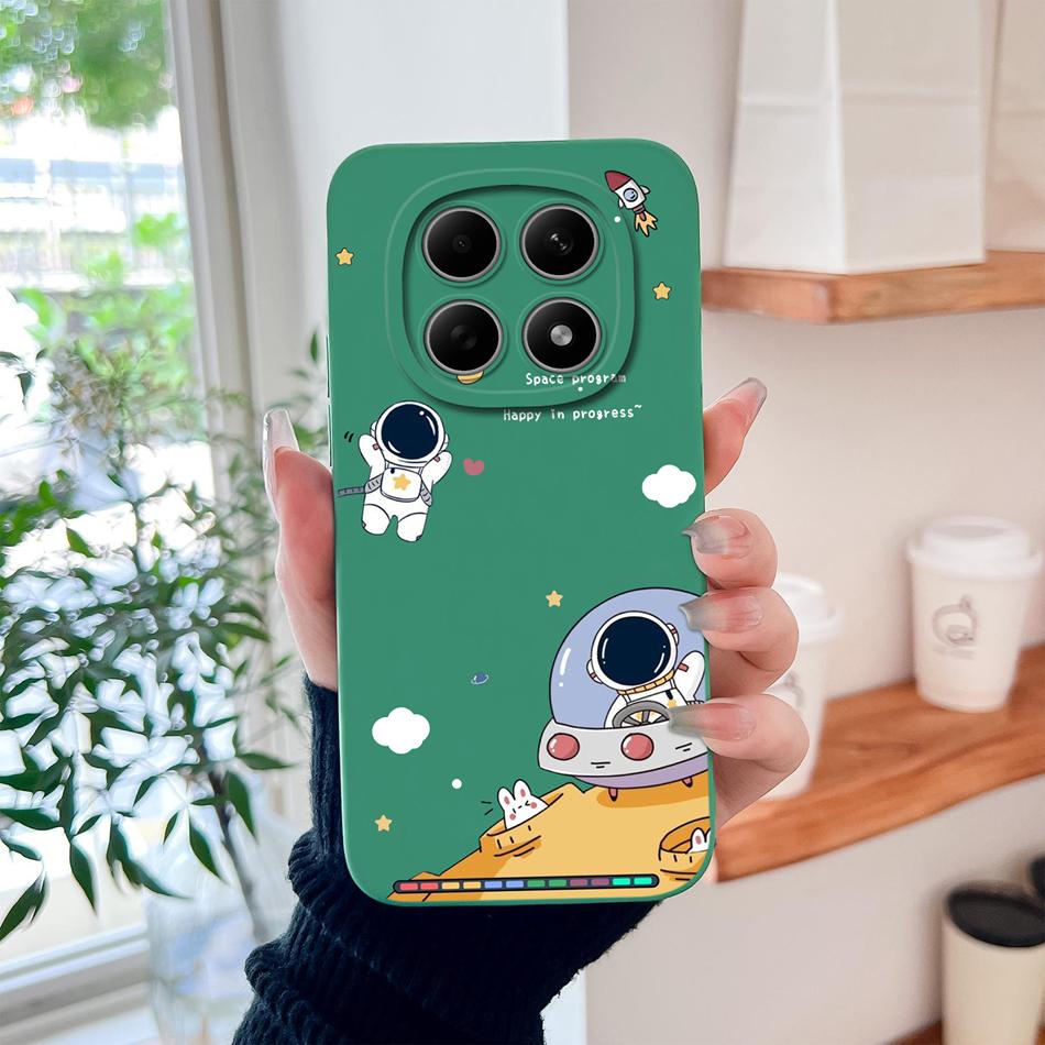For Xiaomi Redmi Note 15 Pro Plus Phone Case Cool Astronaut Funda For Redmi Note15 Pro 4G 5G Soft Liquid Silicone Back Cover