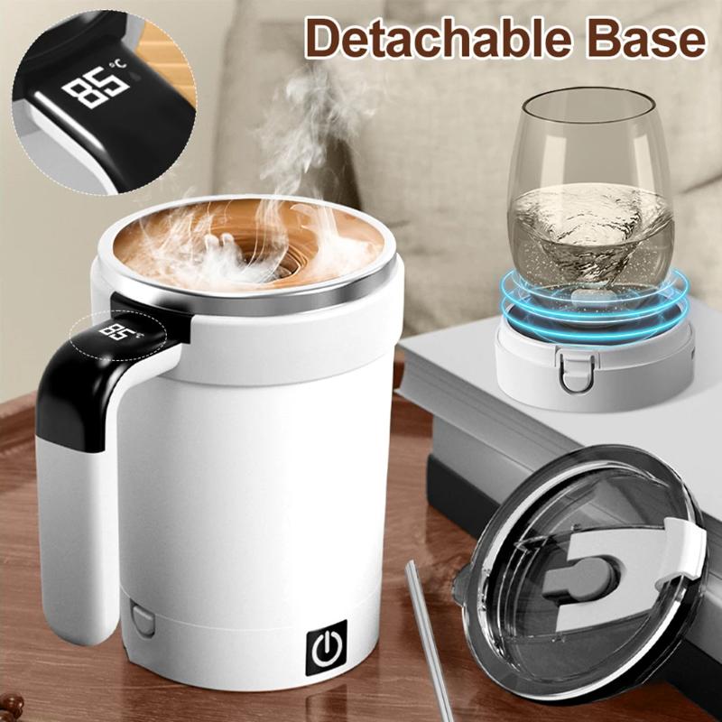 Smart Temperature Control Stirring Cup - Portable Auto-Mix for Coffee, Protein Shakes & Drinks