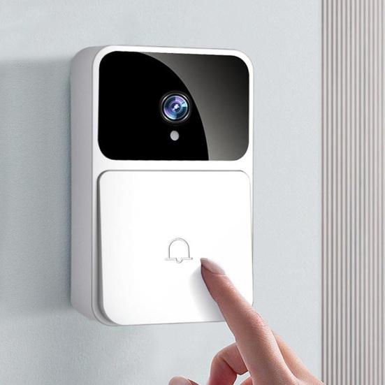 1 Takım Akıllı WiFi Video Kapı Zili ile Gece Görüş Şarj Edilebilir Çağrı Fotoğraf Kaydı Ev Güvenliği için Kablosuz Kapı Zili