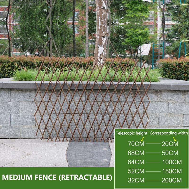 Wooden Fence Durable Retractable Plant Climbing Frame Trellis Flower Decoration Stand Retractable Fence Garden Plant Fence
