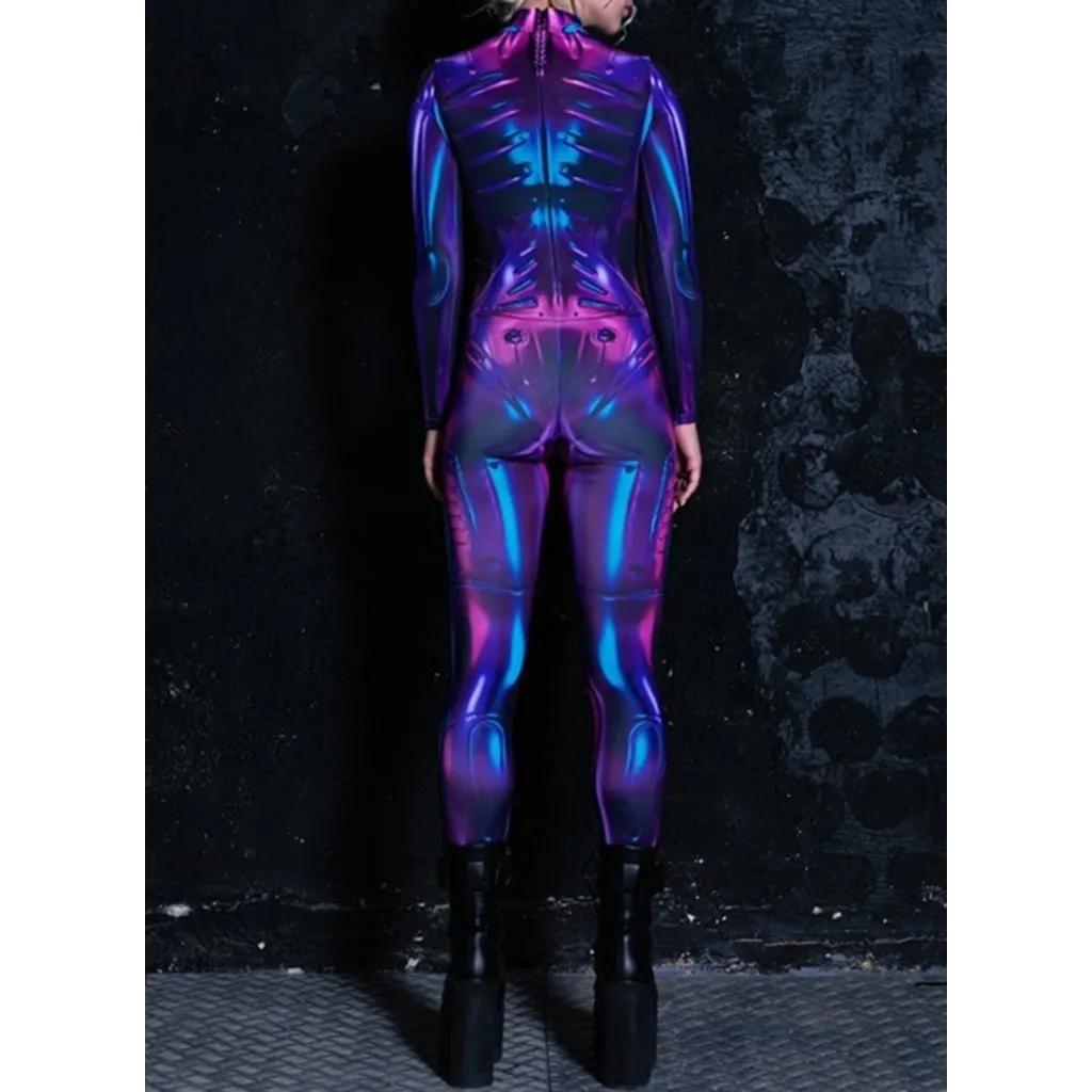3D Digitaltrykk Sceneopptreden Kostymer Voksne Halloween-arrangementer Karneval Temafest Cosplay Antrekk Latespill Jumpsuit
