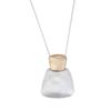 New Brushed Geometric Square Pendant, Women's Creative High-end Irregular Brushed Square Neck Necklace