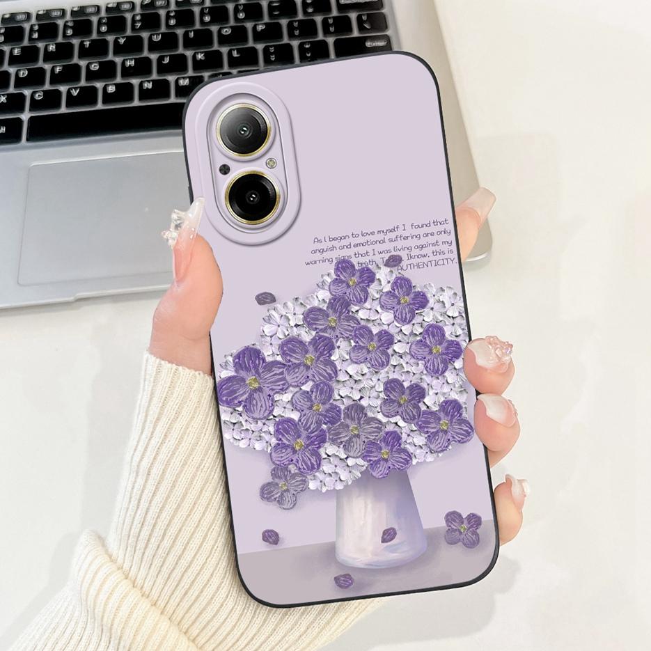 For Realme C67 4G Case RMX3890 Cute Panda Cartoon Cover Anti-Drop Phone Case For Realme C67 RealmeC67 4G Back Covers Soft Fundas