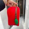 Cartoon Apple Pattern Makeup Bag Women Travel Storage Pouch Cosmetics Toiletry Storage Pouch Female's Handbag Christmas Gift