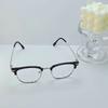 2PCS Unisex Half Metal Computer Glasses Anti Blue-Ray Protection Replaceable Eyeglasses