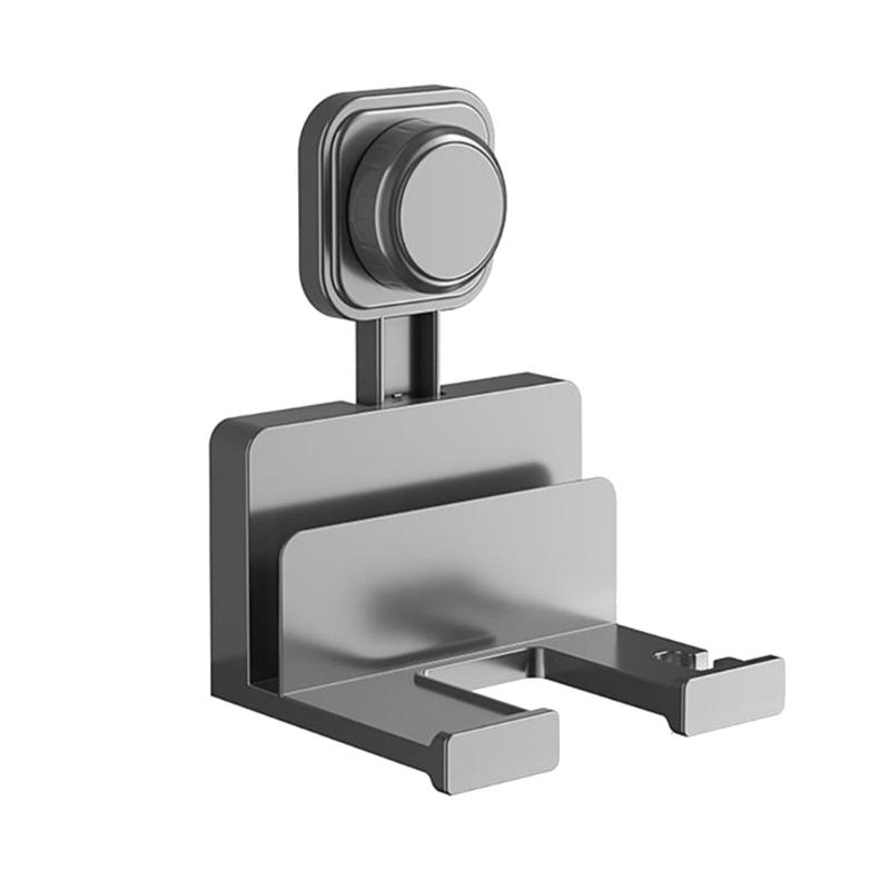 

Easy Installation Hair Dryer Organizers Suction Cup Design Built In Storage Shelves Cord Management Bathroom Accessory S