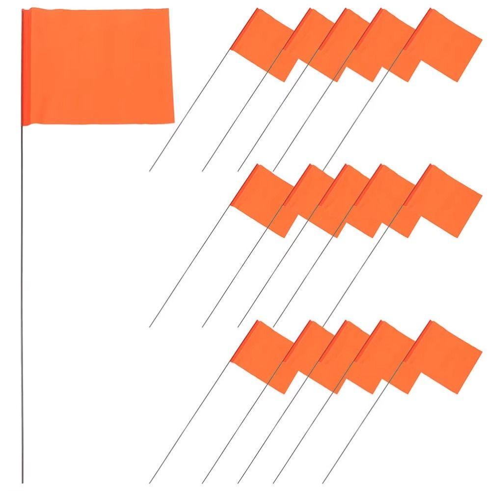 50pcs Reusable Marking Flags Visible Sprinkler Flags PVC Lawn Marking Flags Lawn