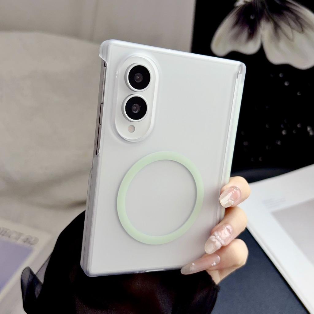 Hinge Protect Matte Frosted Semi-Transparent for Magsafe Phone Case For Samsung Galaxy Z Fold 8 7 6 Fold8 Ultra Fold7 Fold6 5G
