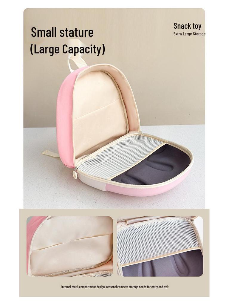 2024 Luminous Cartoon Rabbit Kids' Backpack - Cute Eggshell Design for Boys & Girls