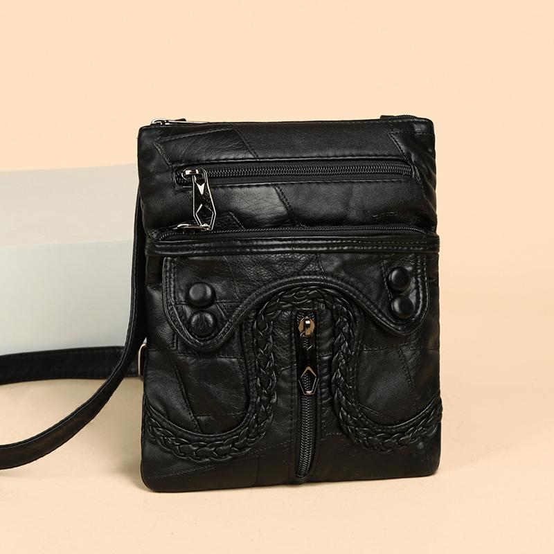 Women's Soft Leather Coin Purse Crossbody Bag