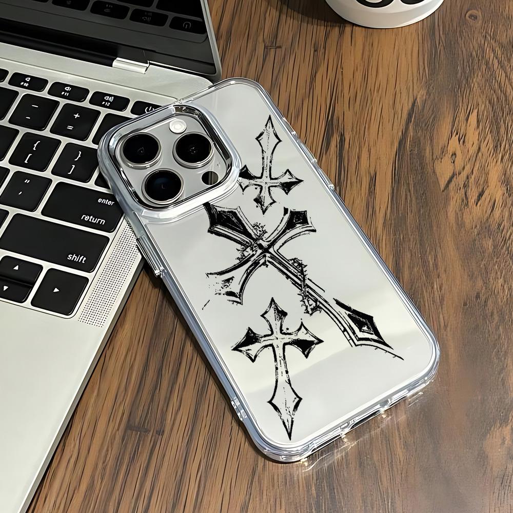 Black Retro Gothic Style Y2K Phone Case For Samsung Galaxy A56 A36 A26 A06 A55 A35 A16 A54 A34 A25 A24 A15 A14 A73 A53 A33 4G 5G