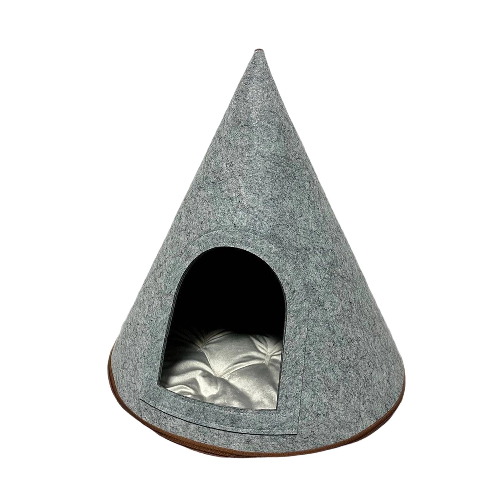 

Устойчивый к царапинам Подходит для всех сезонов Конический домик для кошек